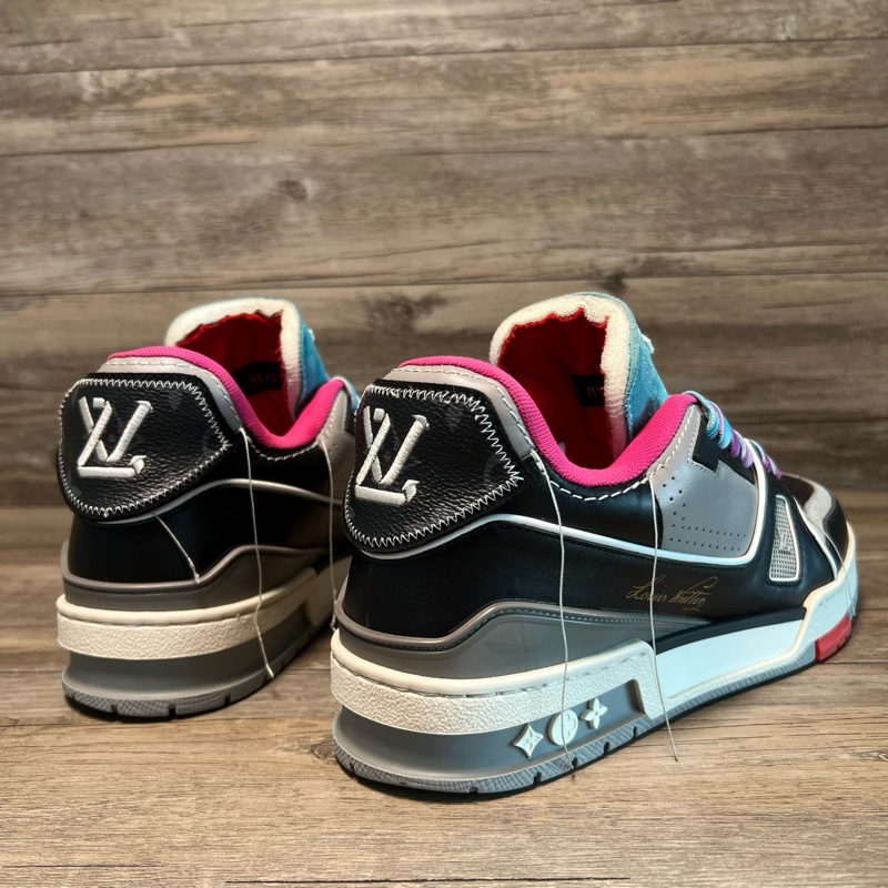 LV Trainer秀款 黑粉 黑灰粉 UK6.5碼 40.5碼-3