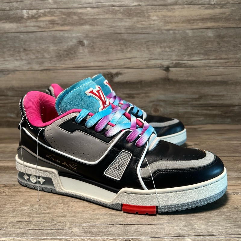 LV Trainer秀款 黑粉 黑灰粉 UK6.5碼 40.5碼-18