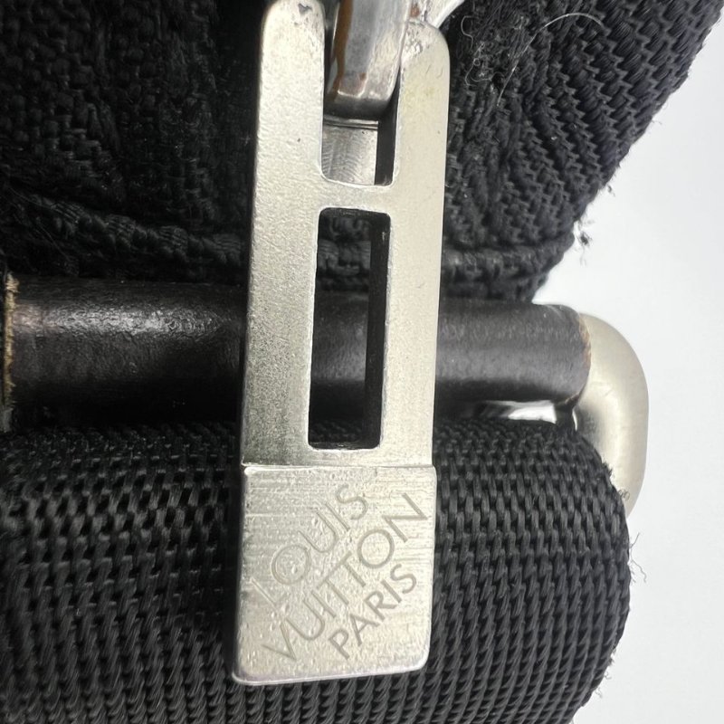 路易威登黑色帆布配皮單肩斜背兩用包-15