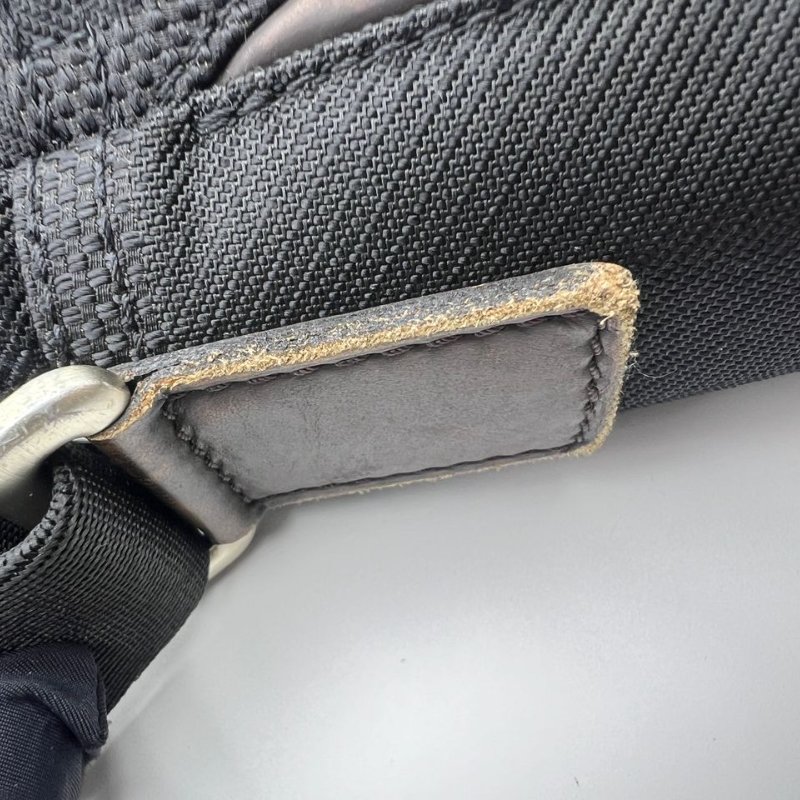 路易威登黑色帆布配皮單肩斜背兩用包-18