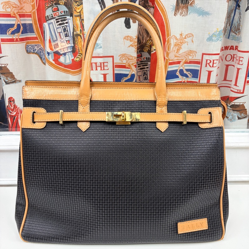 Bally Birkin款手袋 腋下包 手提包 真皮 意大利製 男女適用-0