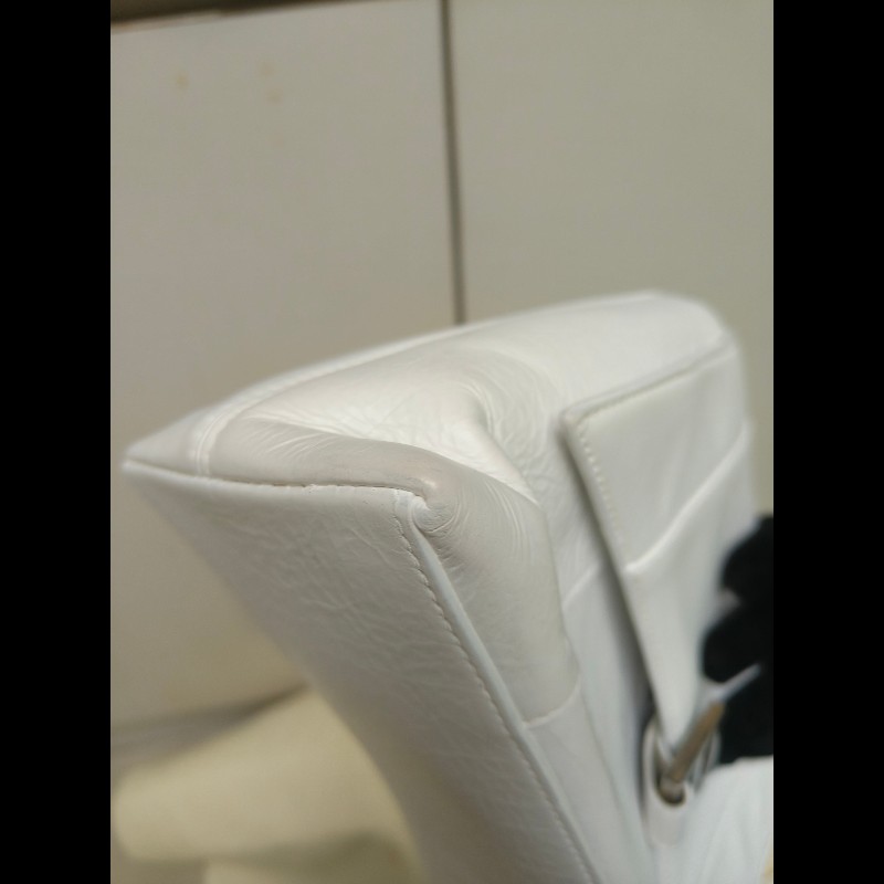 ‼️年前限時特賣‼️(原28800)至1/25⏰【8成新】㊣✨BALENCIAGA✨巴黎世家 白色 沙漏包 牛皮 鎖鏈 背帶 肩背包 腋下包 鏈條包/二手包/二手精品/保證正品🌳二手樹屋🌳-7