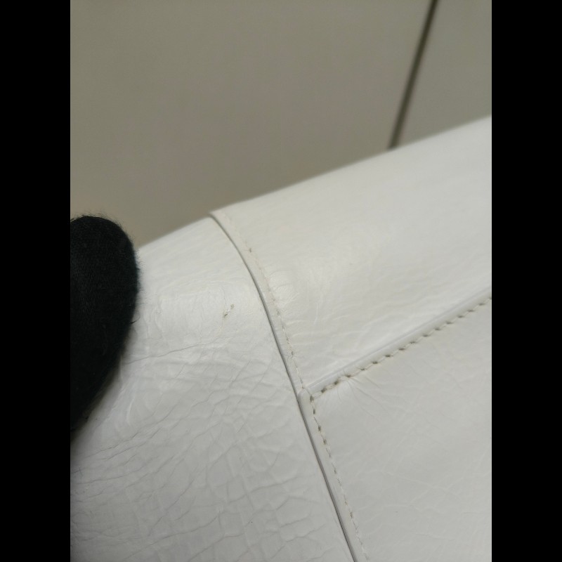 ‼️年前限時特賣‼️(原28800)至1/25⏰【8成新】㊣✨BALENCIAGA✨巴黎世家 白色 沙漏包 牛皮 鎖鏈 背帶 肩背包 腋下包 鏈條包/二手包/二手精品/保證正品🌳二手樹屋🌳-23