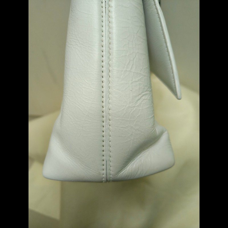 ‼️年前限時特賣‼️(原28800)至1/25⏰【8成新】㊣✨BALENCIAGA✨巴黎世家 白色 沙漏包 牛皮 鎖鏈 背帶 肩背包 腋下包 鏈條包/二手包/二手精品/保證正品🌳二手樹屋🌳-26