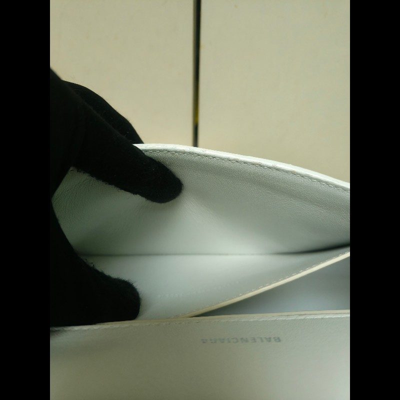 ‼️年前限時特賣‼️(原28800)至1/25⏰【8成新】㊣✨BALENCIAGA✨巴黎世家 白色 沙漏包 牛皮 鎖鏈 背帶 肩背包 腋下包 鏈條包/二手包/二手精品/保證正品🌳二手樹屋🌳-47