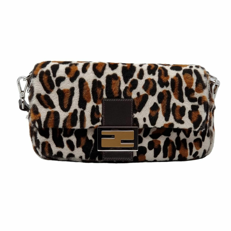 【包稅】FENDI 全新動物紋羊皮法棍包復刻版-0