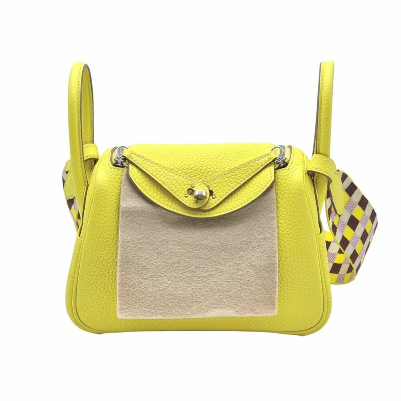 【包稅】HERMES [迷你] Lindy Clemence 青檸香櫞手提包-0