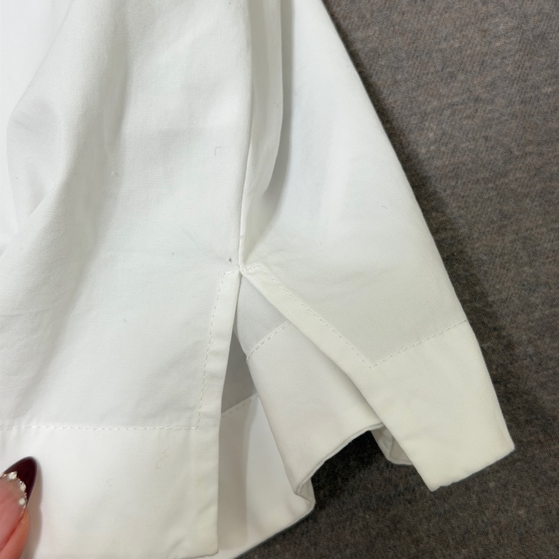 Gucci 壓花棉府綢襯衫-6