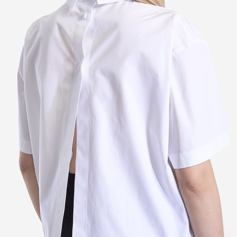 Gucci 壓花棉府綢襯衫-19