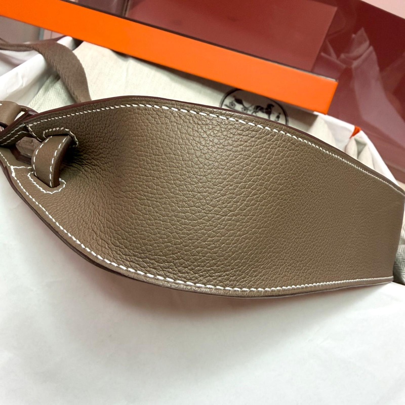 Hermes mini jypsiere 18大象灰銀釦 evercolor皮 W刻-12