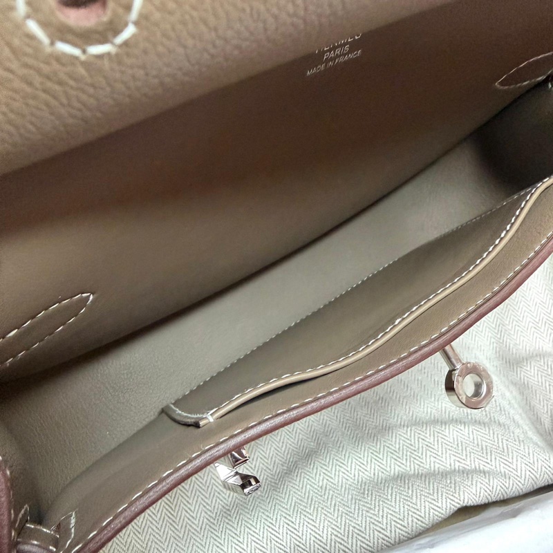 Hermes mini jypsiere 18大象灰銀釦 evercolor皮 W刻-15