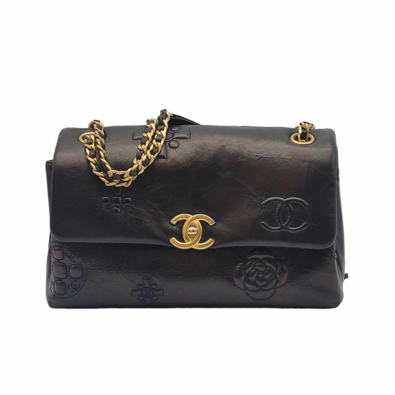 【包稅】CHANEL CC山茶花翻蓋斜背包-4