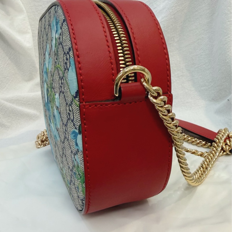 GUCCI花卉鏈條斜背包-4