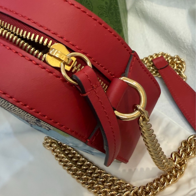 GUCCI花卉鏈條斜背包-9