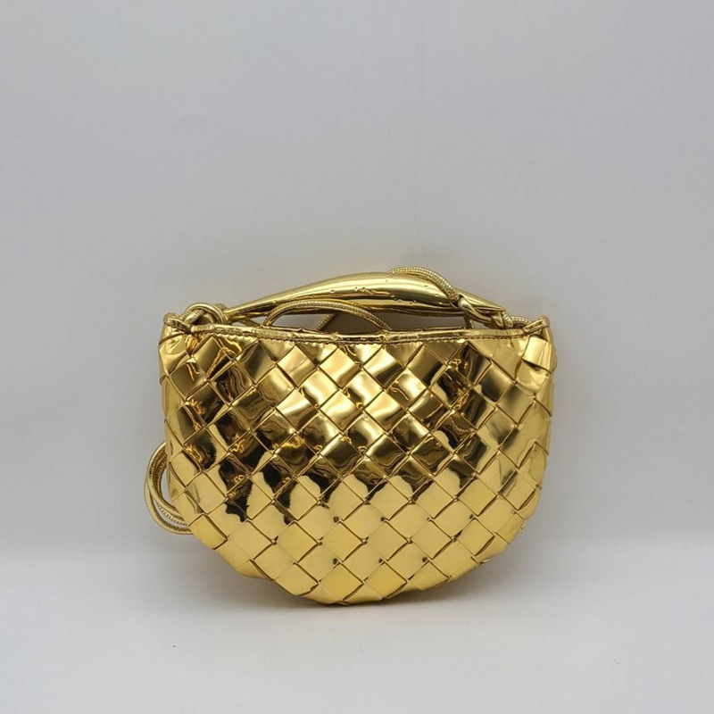 【包稅】BOTTEGA VENETA 全新未使用迷你沙丁魚肩包 金色-5