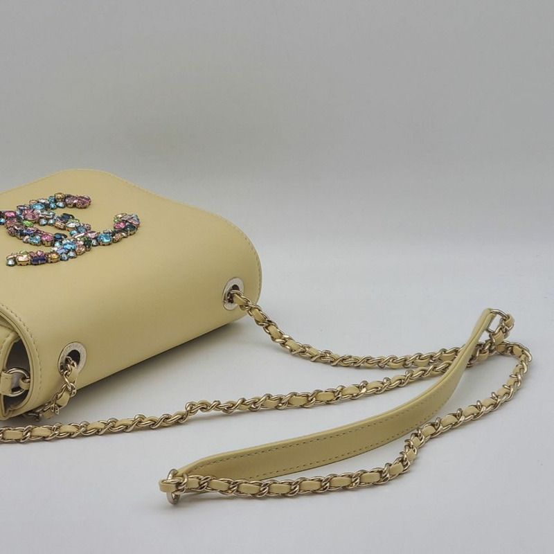 【包稅】CHANEL CC Logo 黃色季節限定包-8