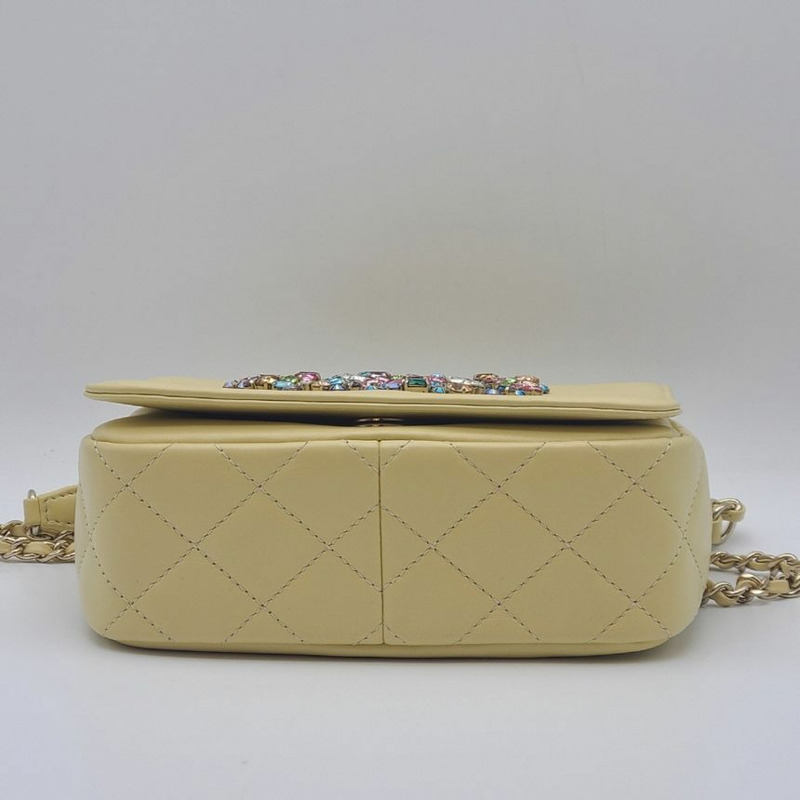 【包稅】CHANEL CC Logo 黃色季節限定包-9