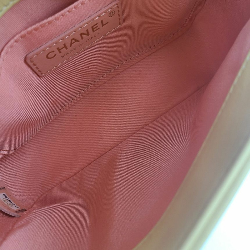 【包稅】CHANEL CC Logo 黃色季節限定包-11