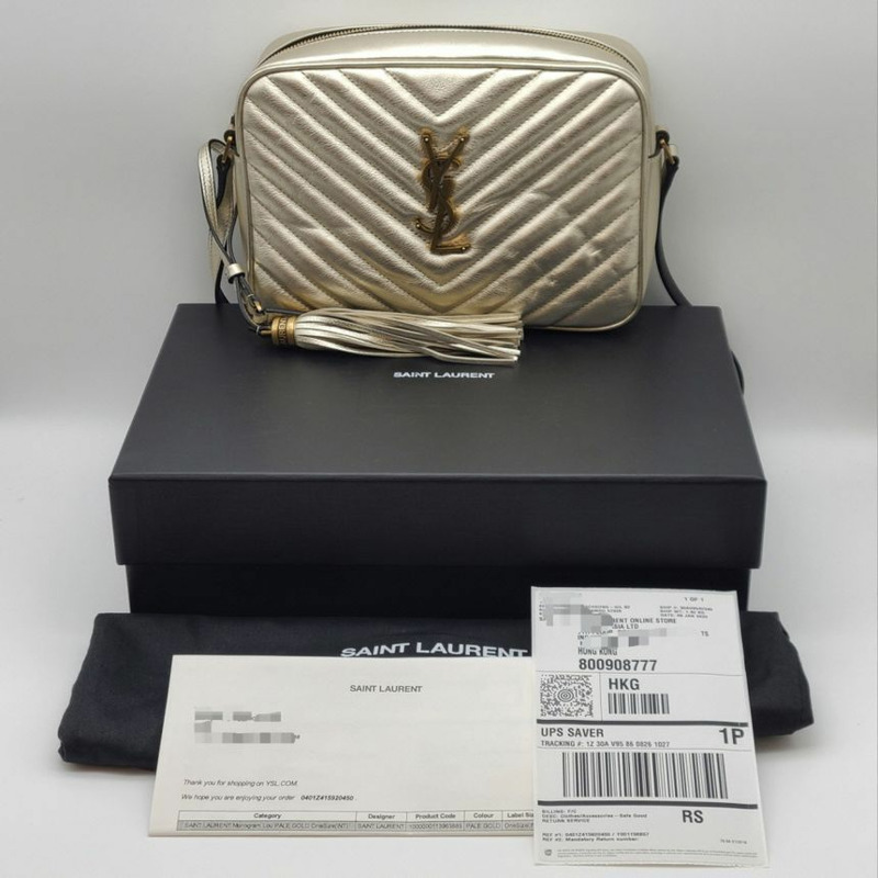 【包稅】SAINT LAURENT 絎縫 Lu 相機斜背包 A110635-10