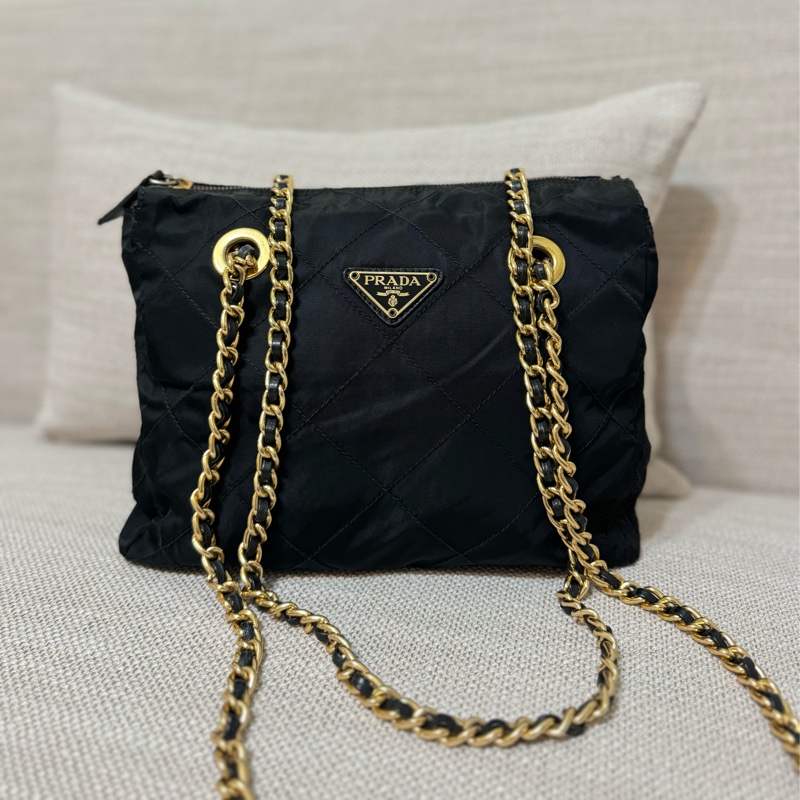 新上架🖤PRADA降落傘流浪托特包中號25尺寸🖤有防塵袋/流浪包/托特包/鏈條包/肩背包/斜背包-7