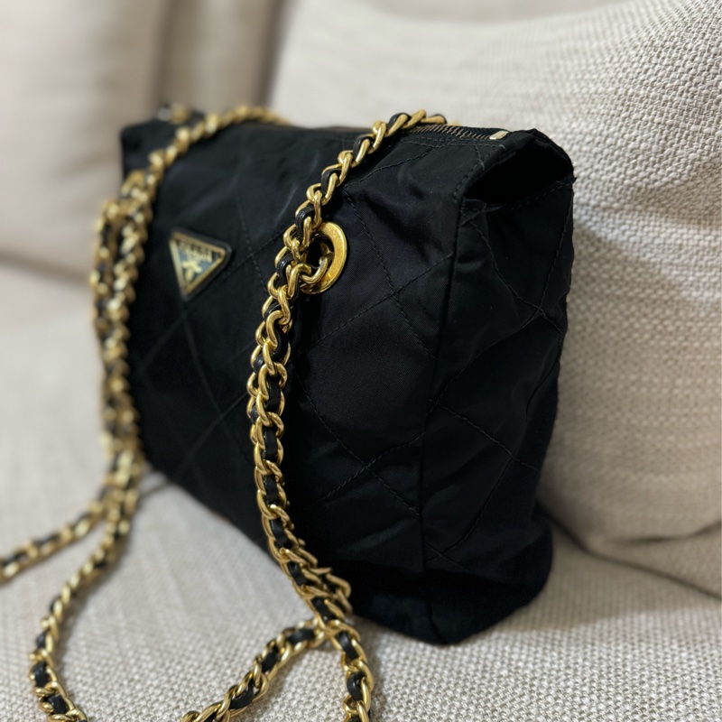 新上架🖤PRADA降落傘流浪托特包中號25尺寸🖤有防塵袋/流浪包/托特包/鏈條包/肩背包/斜背包-10