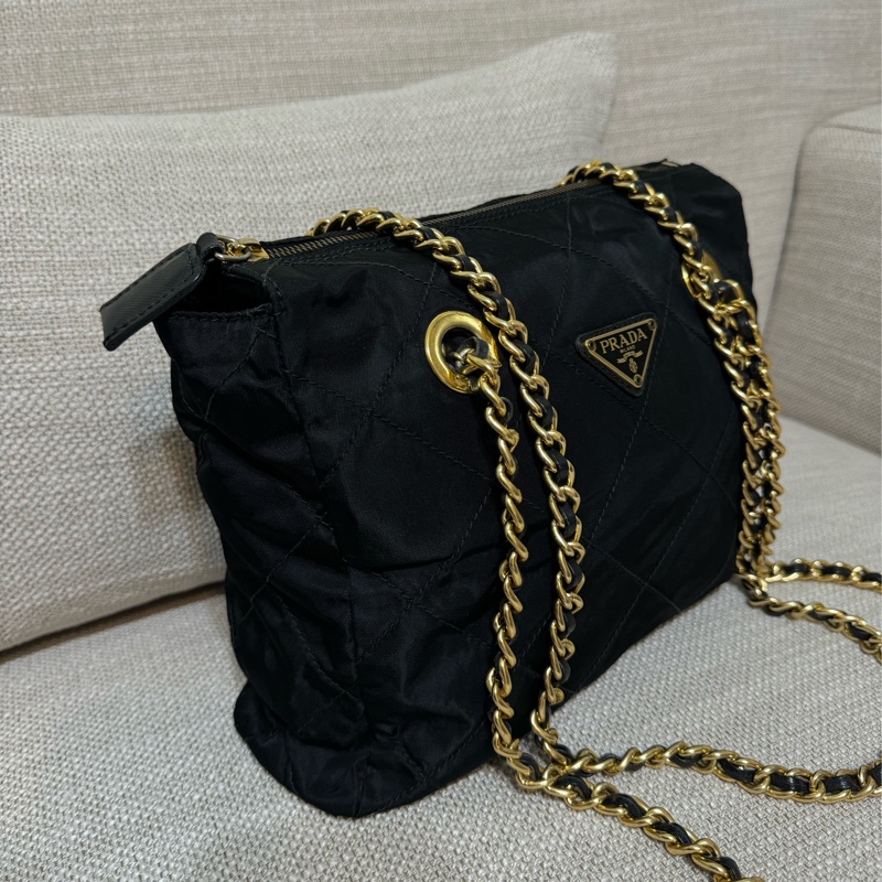 新上架🖤PRADA降落傘流浪托特包中號25尺寸🖤有防塵袋/流浪包/托特包/鏈條包/肩背包/斜背包-12