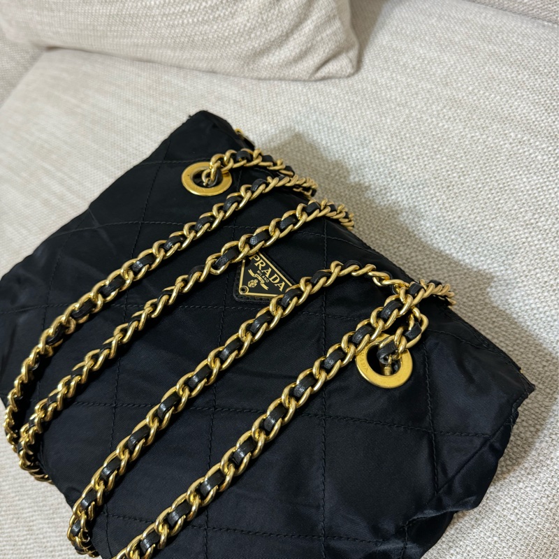 新上架🖤PRADA降落傘流浪托特包中號25尺寸🖤有防塵袋/流浪包/托特包/鏈條包/肩背包/斜背包-43