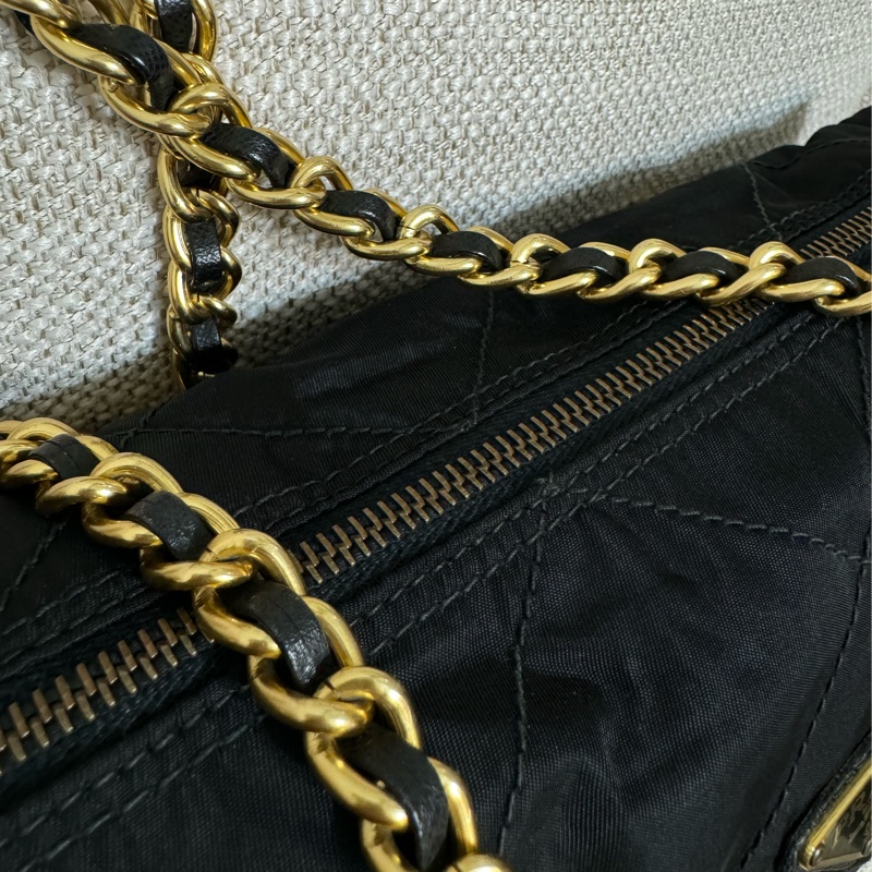 新上架🖤PRADA降落傘流浪托特包中號25尺寸🖤有防塵袋/流浪包/托特包/鏈條包/肩背包/斜背包-49