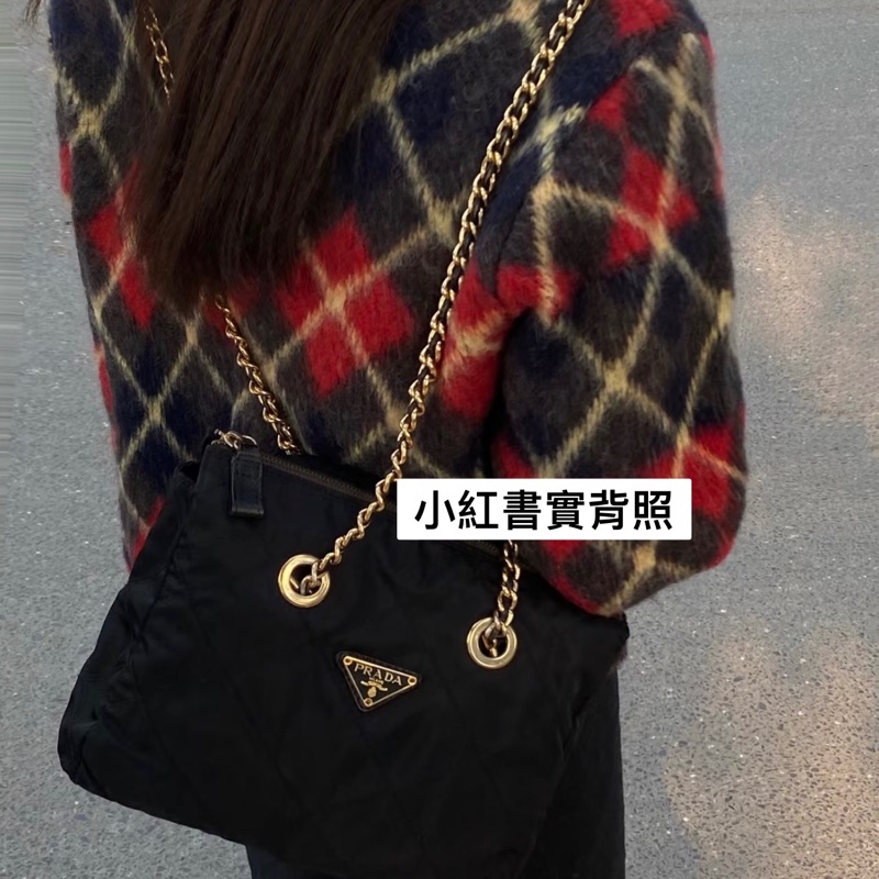 新上架🖤PRADA降落傘流浪托特包中號25尺寸🖤有防塵袋/流浪包/托特包/鏈條包/肩背包/斜背包-61