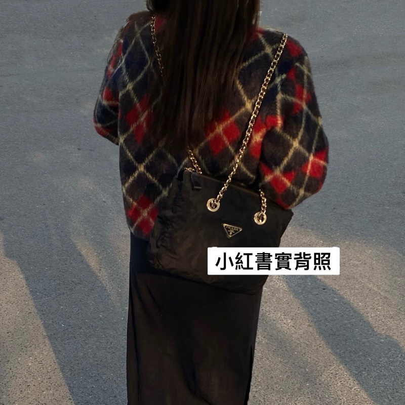 新上架🖤PRADA降落傘流浪托特包中號25尺寸🖤有防塵袋/流浪包/托特包/鏈條包/肩背包/斜背包-62