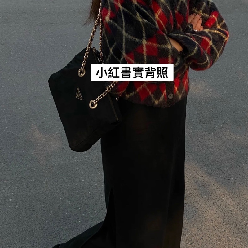 新上架🖤PRADA降落傘流浪托特包中號25尺寸🖤有防塵袋/流浪包/托特包/鏈條包/肩背包/斜背包-63