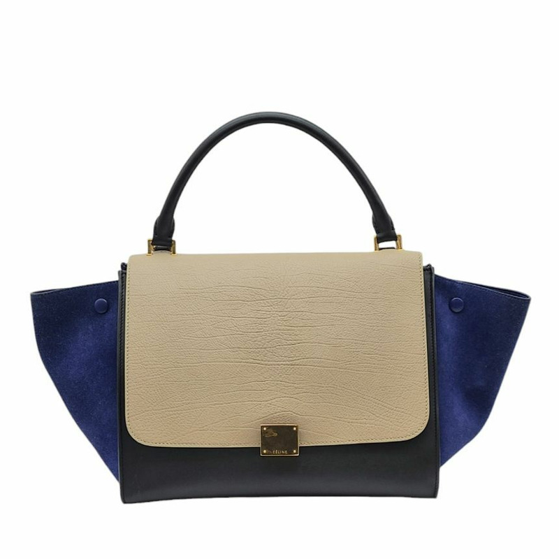 【包稅】CELINE 梯形翻蓋手提包-4
