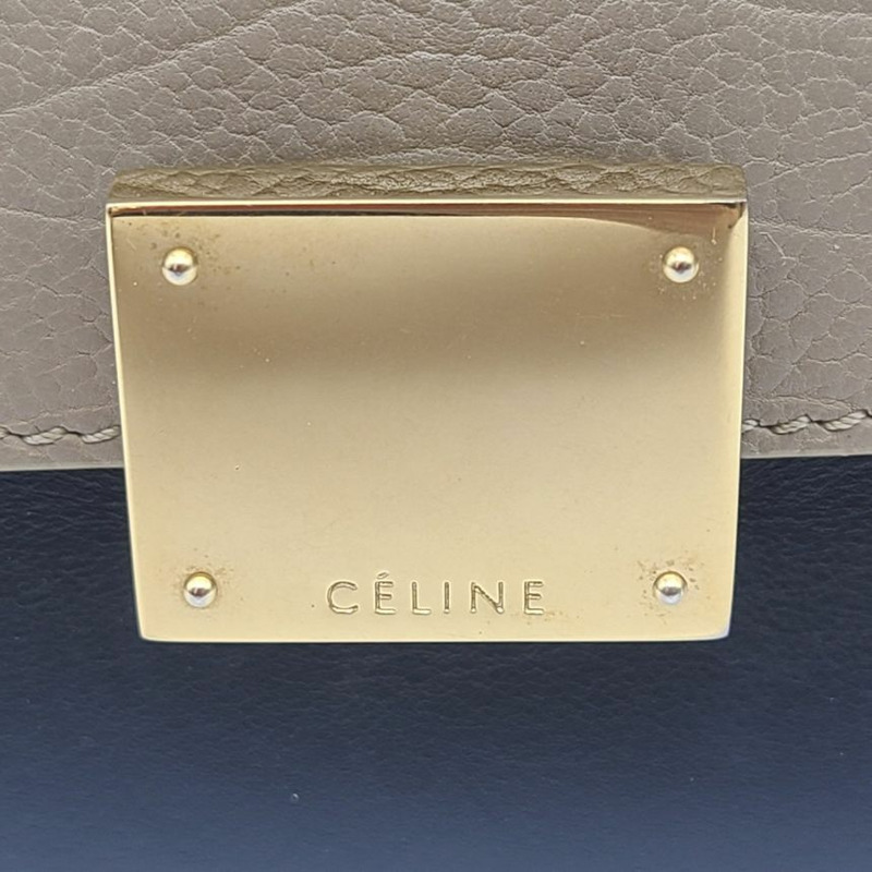 【包稅】CELINE 梯形翻蓋手提包-5