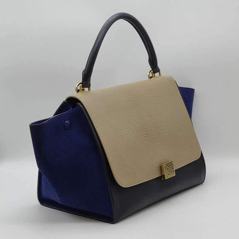 【包稅】CELINE 梯形翻蓋手提包-7