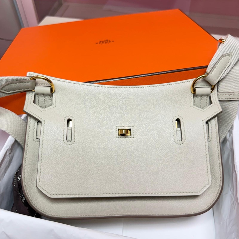 Hermes mini jypsiere 8L冰川灰金釦 evercolor皮/B刻-4