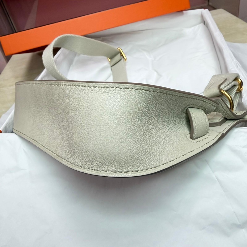 Hermes mini jypsiere 8L冰川灰金釦 evercolor皮/B刻-6