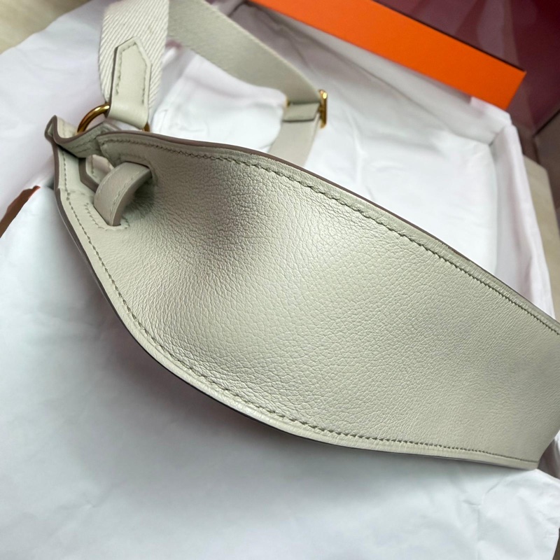 Hermes mini jypsiere 8L冰川灰金釦 evercolor皮/B刻-14