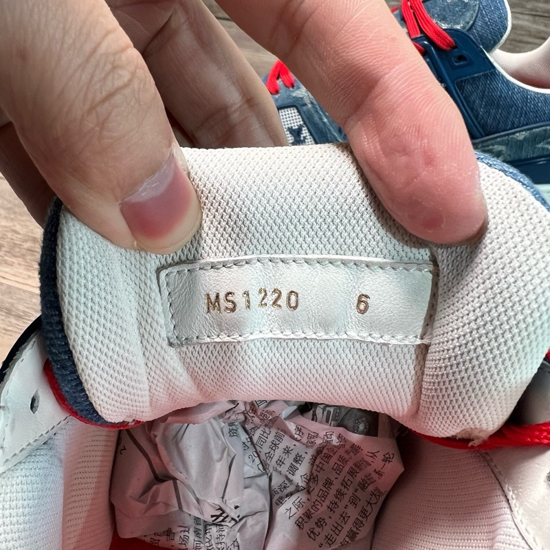 Louis Vuitton LV Trainer 藍牛仔 滿印 40碼 97新-9