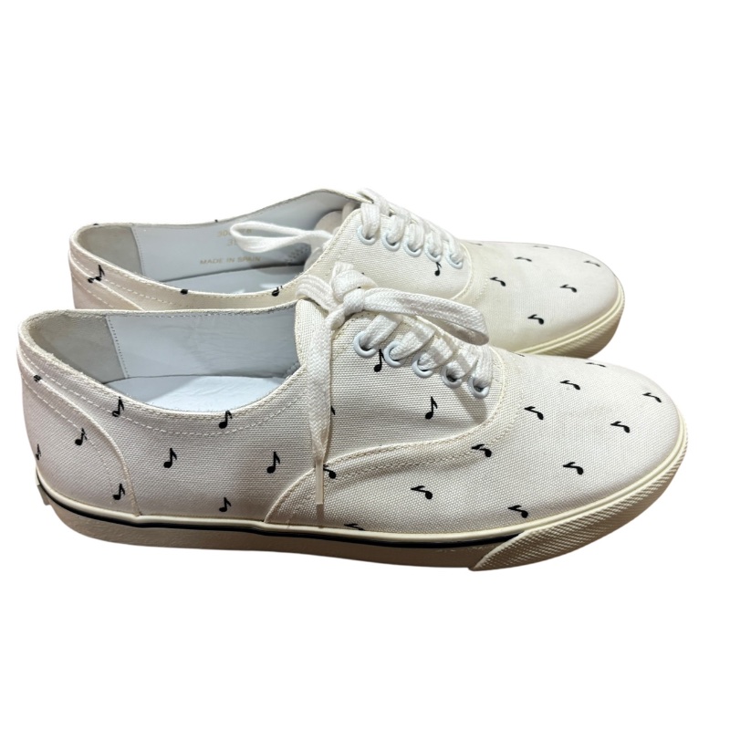 【美收精品】CELINE 白色音符休閒鞋 4-707-1