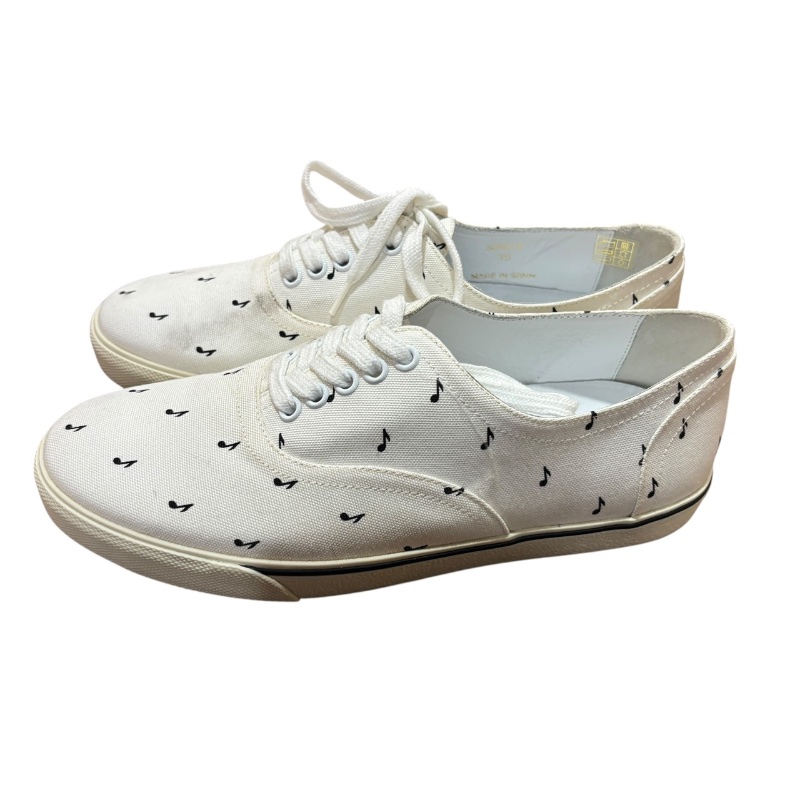 【美收精品】CELINE 白色音符休閒鞋 4-707-3