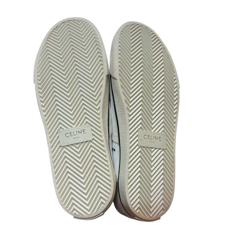 【美收精品】CELINE 白色音符休閒鞋 4-707-4