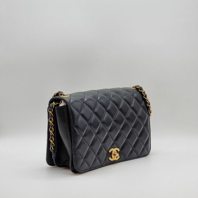 【包稅】CHANEL 經典羊皮四季翻蓋包肩背包-7