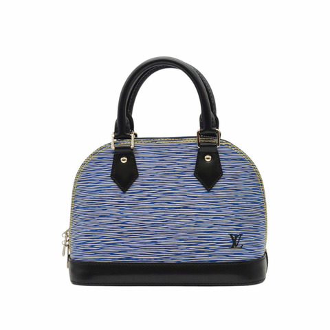 LOUIS VUITTON 全新未使用 Épi Alma BB 藍色手提斜背包