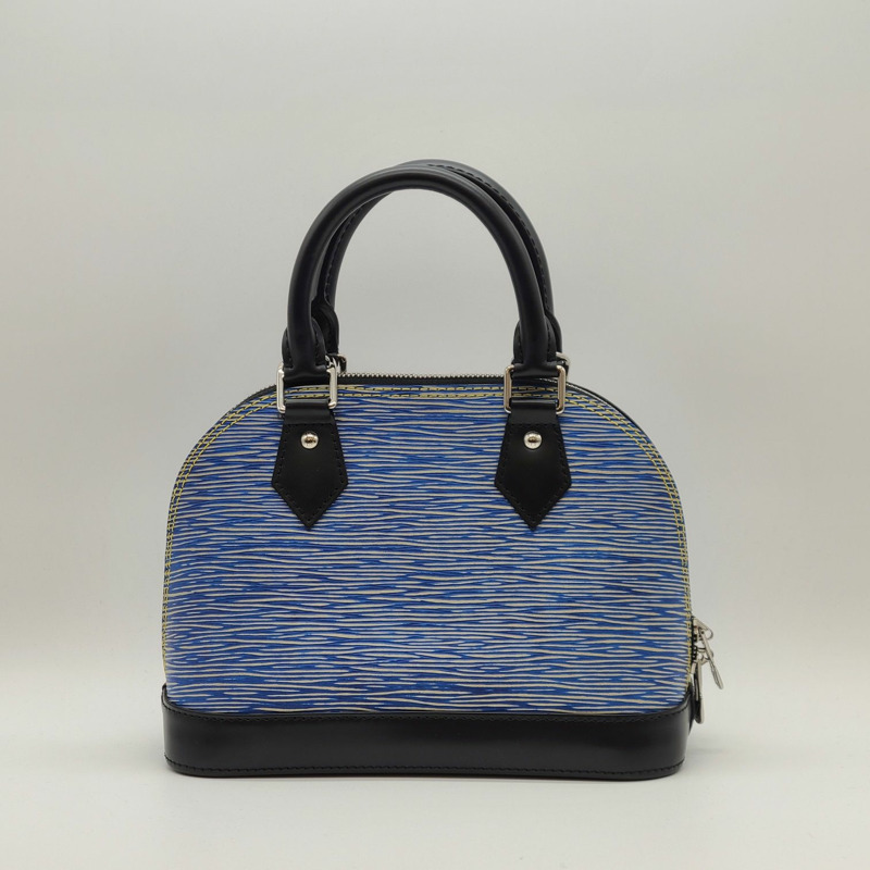 【包稅】LOUIS VUITTON 全新未使用 Épi Alma BB 藍色手提斜背包-2