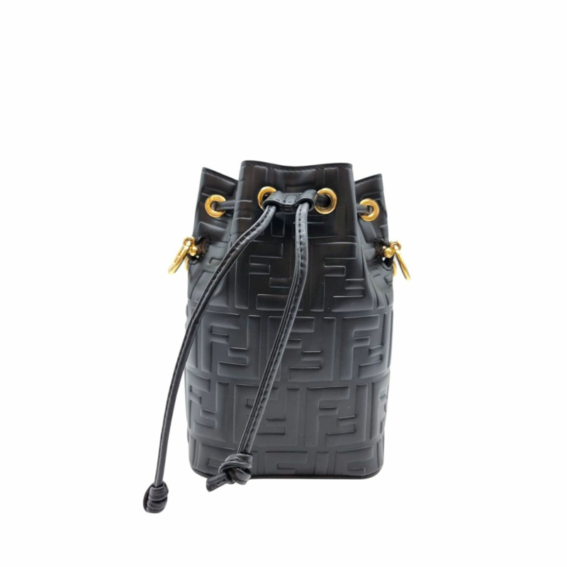 【包稅】FENDI [迷你]蒙特勒水桶包 黑色-0