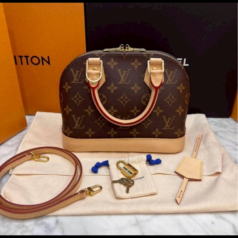 LV Alma BB 經典Monogram老花貝殼包-19