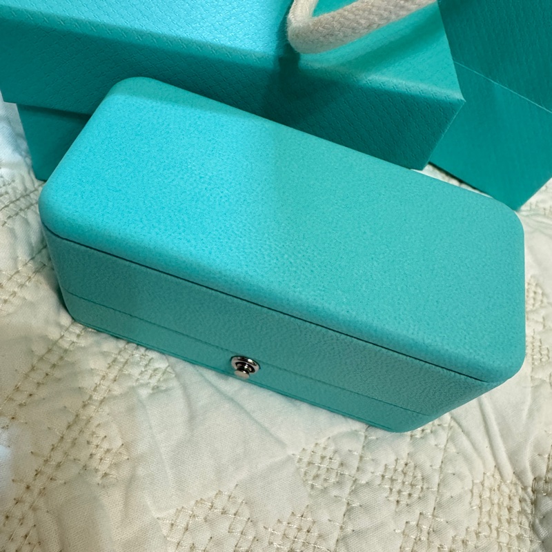 Tiffany 蒂芬妮18K金相思豆耳環 耳釘-7