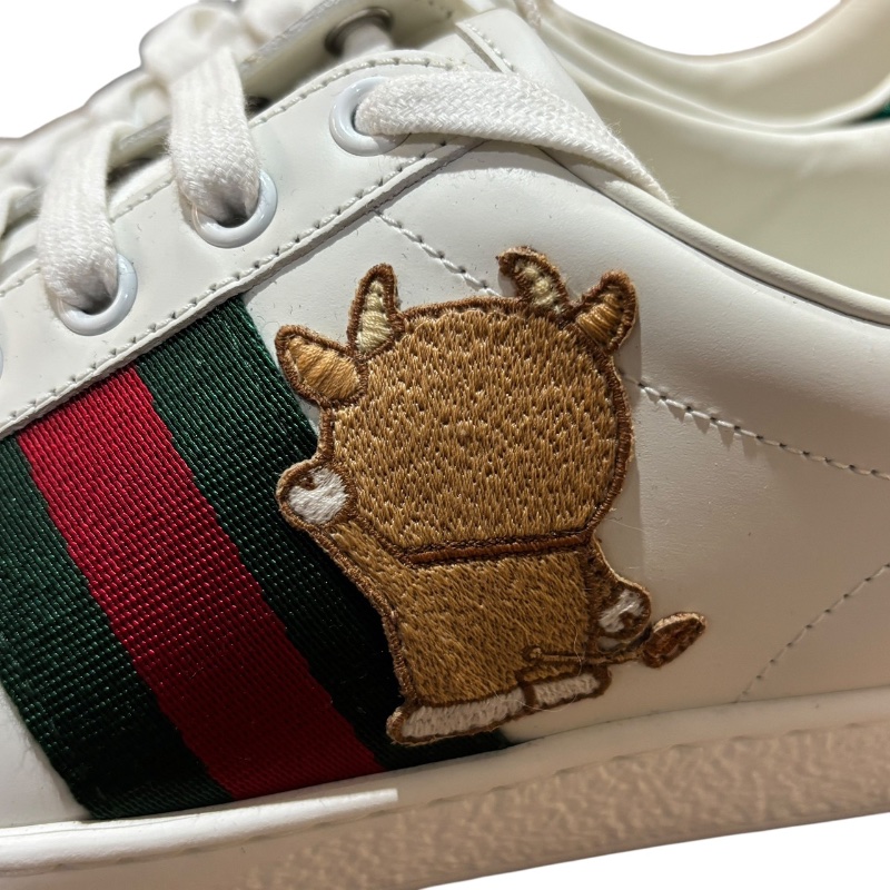 【美收精品】GUCCI 紅綠白色多拉A夢球鞋 4-718-4