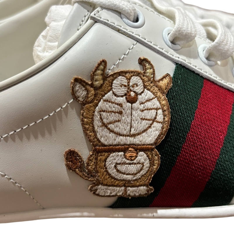 【美收精品】GUCCI 紅綠白色多拉A夢球鞋 4-718-5