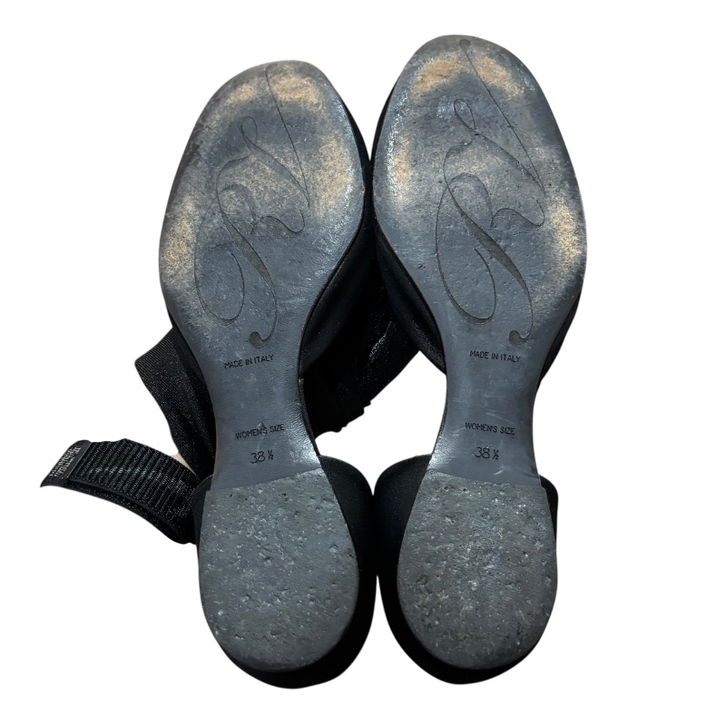 【美收精品】ROGER VIVIER 黑色鑲鑽涼鞋 4-725-6